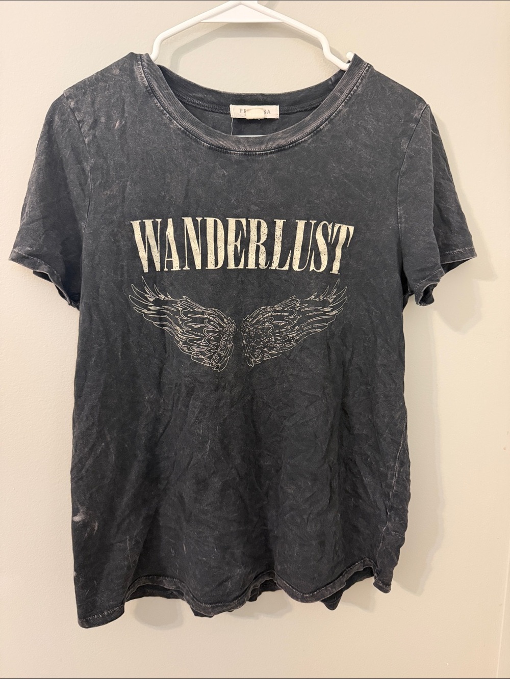 Promesa Wanderlust Graphic Tee in Vintage Wash